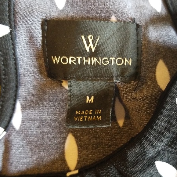 Worthington Black with White Polka-dot Cami - Picture 2 of 4